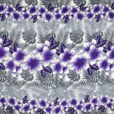 Sarong - Pareo BUN, plumerie, fialová, II. jakost