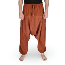 Harémové kalhoty aladin TARA, cihlová, lotos