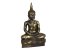 Dřevěná socha Buddha - Dhyana Mudra meditace lotos, černozlatá, 69 cm
