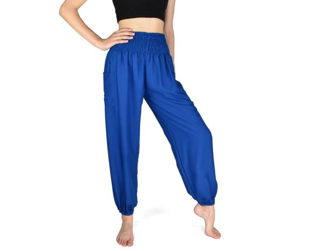 Kalhoty jóga SATJA, modré