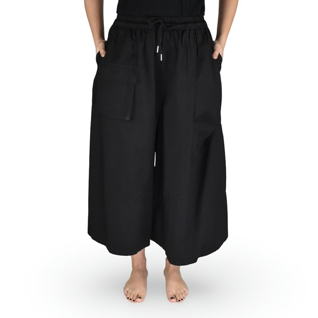 Capri culottes kalhoty DIN, černé