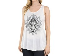 Dámské tílko YOGEE, krémové, Ganéša, II. jakost