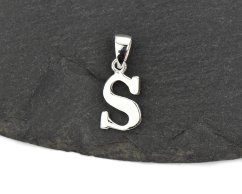 Stříbrný přívěsek Písmeno "S"