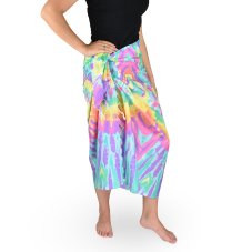Sarong - Pareo BUN, batika, zeleno-fialová, II. jakost