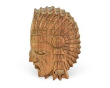 Dřevěná skládací krabička Indián