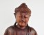 Dřevěná soška Buddha 50 cm tmavá - Dhyana Mudra - meditace