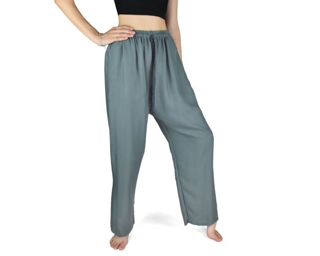 Kalhoty jóga SUDA, šedé - Velikost: L