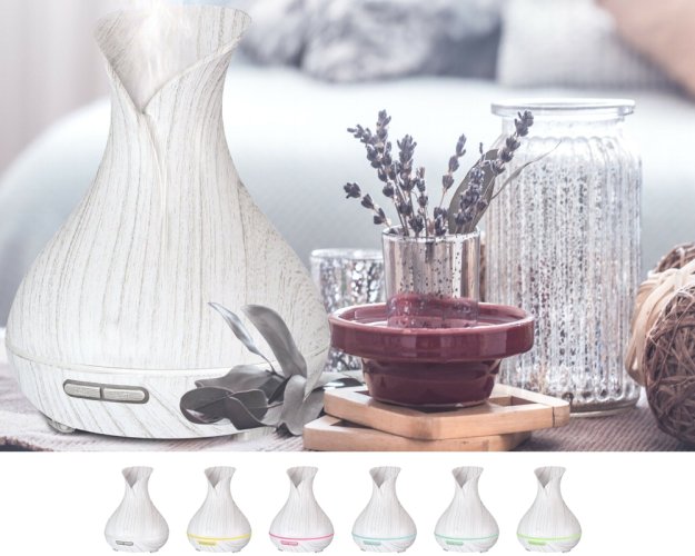 Aroma difuzér Vulcan bílé dřevo 350ml SIXTOL