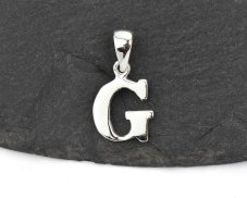Stříbrný přívěsek Písmeno "G"