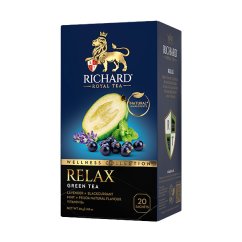 Zelený aromatizovaný čaj Richard Relax (20 sáčků) 30 g