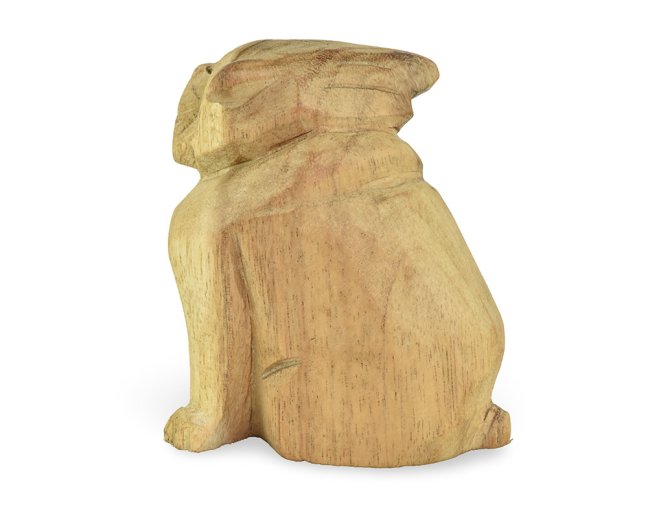 Dřevěná soška Bulldog 10 cm - varianta A