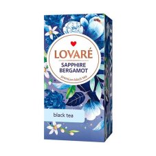 Černý aromatizovaný čaj Lovaré Sapphire Bergamot (24 sáčků) 48 g