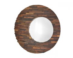 Zrcadlo s dřevěným rámem Deck Moon 79 cm