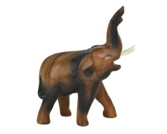 Dřevěná dekorace Slon štěstí 25 cm