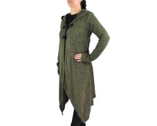 Kardigan PIM, knoflíky s poutkem, zelený