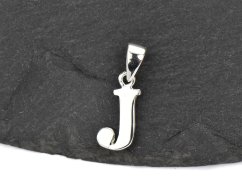 Stříbrný přívěsek Písmeno "J"