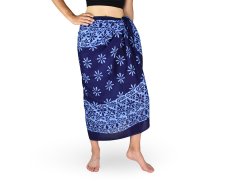 Sarong - Pareo REN, kvítek, modrá, II. jakost
