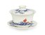 Porcelánový zhong/gaiwan Dragon, bílý, červený drak, 160 ml