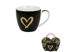 Hrnek Zlaté srdíčko, modrý 400 ml