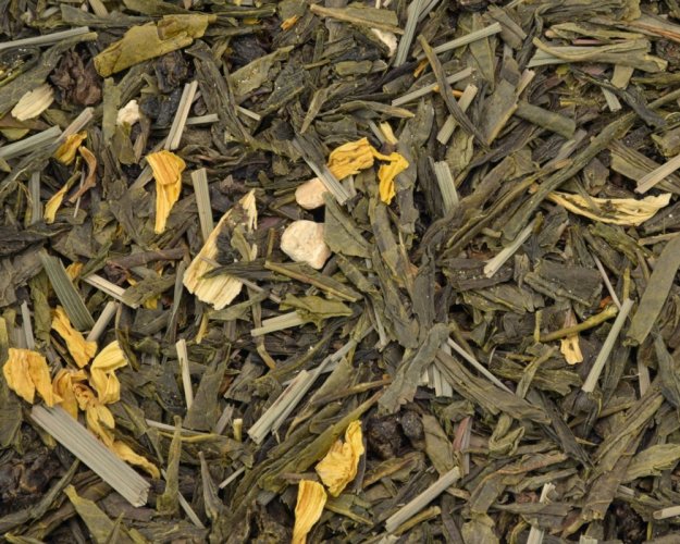 Zelený aromatizovaný čaj Sencha ženšen