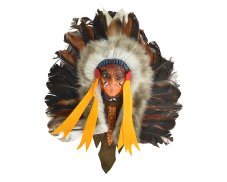 Závěsná dekorace Indiánský náčelník 20 cm - var. S