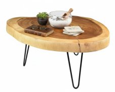 Dřevěný konferenční stolek 98 x 75 cm II. jakost