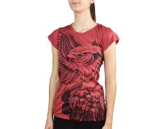 Tričko dámské krátký rukáv SURE, Orlí vzlet, červená