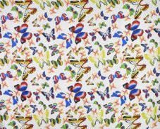 Sarong - Pareo BUTTERFLY, modro-červený