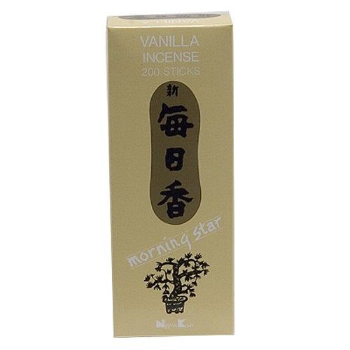 Japonské vonné tyčinky Morning Star Vanilka 200 ks