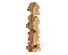 Dřevěná soška Tři moudré opice 30 cm - dvoubarevná