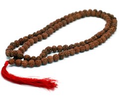 Japa Mala Rudraksha hnědá 10 mm
