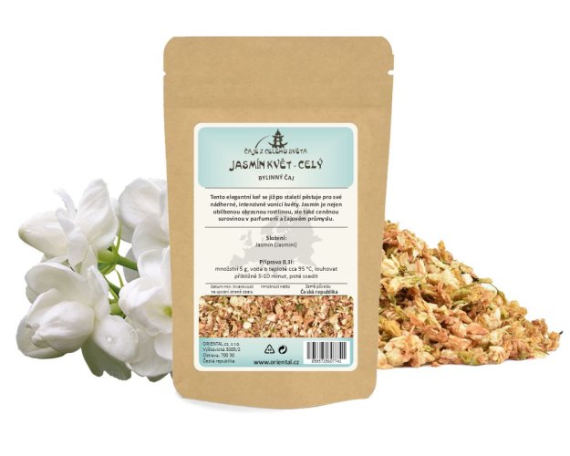 Bylinný čaj Jasmín květ - celý (Jasmini) - Gramáž čaje: 50 g