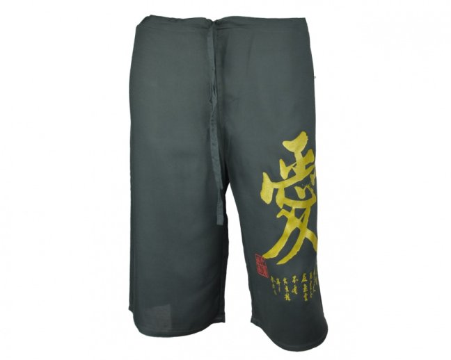 Kalhoty Nippon krátké, bavlna, šedá, láska, vel. XL