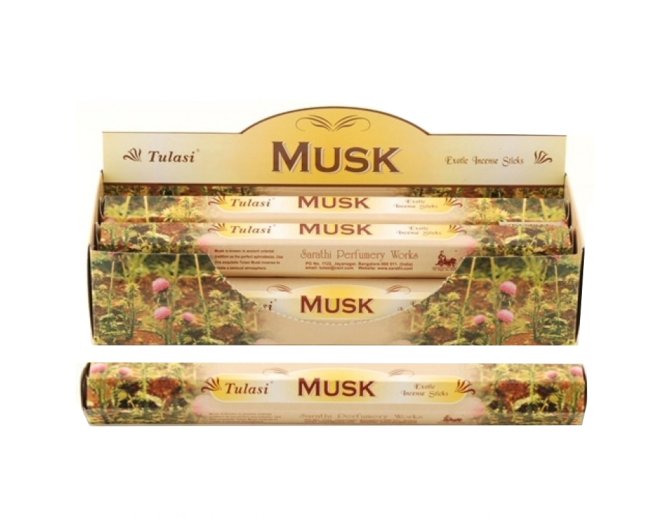 Indické vonné tyčinky Tulasi Musk 20 ks