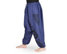 Harémové kalhoty aladin DYAMI, modrá, spirála