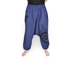 Harémové kalhoty aladin DYAMI, modrá, spirála