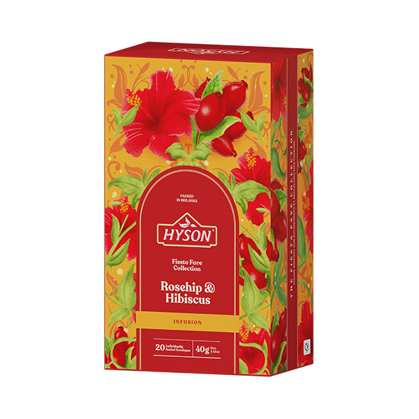 Bylinný čaj Hyson Rosehip & Hibiscus (20 sáčků) 40 g