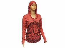 Tričko dlouhý rukáv SURE, Baby Ganesh, červené, vel. L