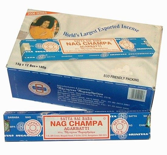 Indické vonné tyčinky Shrinivas Satya Nag champa 40 g Indické vonné tyčinky Shrinivas Satya Nag champa 40 g