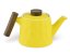 Porcelánová konvička Amalfi, žlutá, dřevěná úchytka, 500 ml