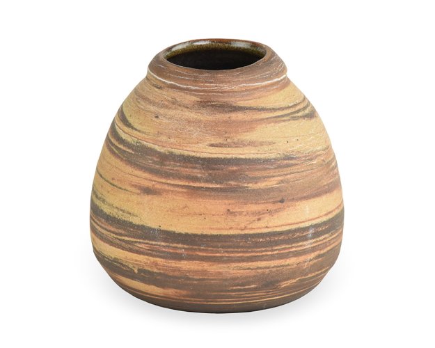 Keramická kalabasa žíhaná cca 0,3 l - polotmavá