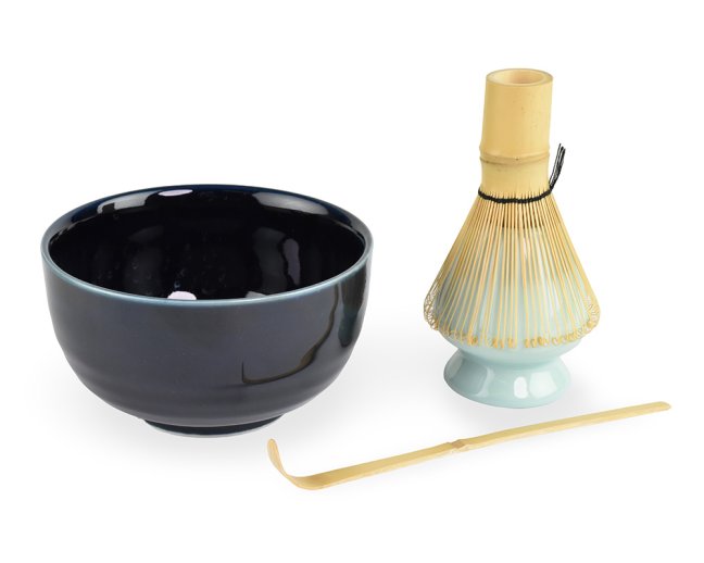 Japonská souprava Matcha set Uzu modrá