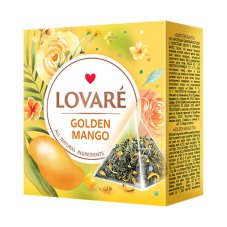 Zelený aromatizovaný čaj Lovaré Golden Mango (15 pyramid) 30 g