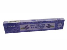 Indické vonné tyčinky Tulasi Nag Champa Levander 15 ks