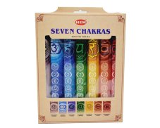 Indické vonné tyčinky HEM Seven Chakras sada 7 ks
