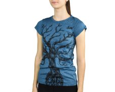 Tričko dámské krátký rukáv SURE, Strom peace, petrolejová