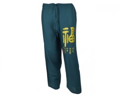 Kalhoty Nippon dlouhé, bavlna, tmavě zelené, bohatství