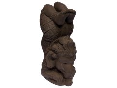 Soška kámen Ganesha Yoga 32 cm černá