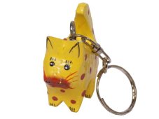 Klíčenka dřevo, Kočka, žlutá