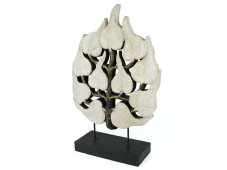 Dřevěná dekorace Strom Bódhi, bílý 46 cm